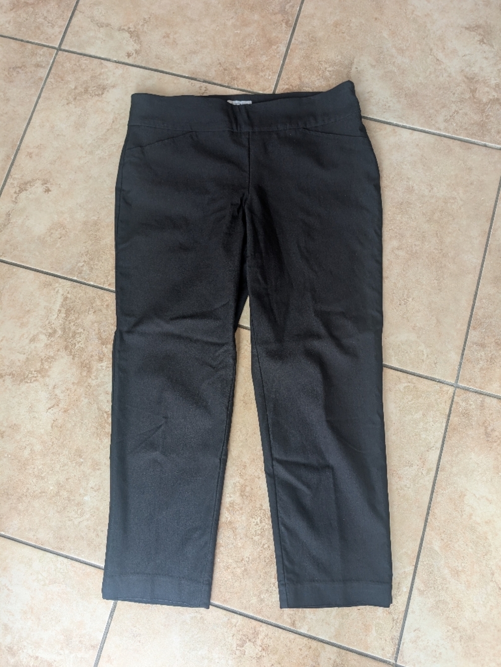 Charter Club Black Straight-Leg Pants